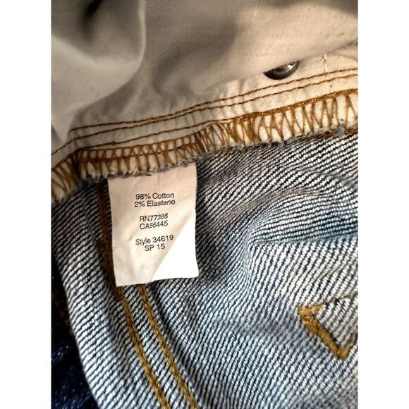 J. Crew Jean Shorts Cut-Offs Stretch Denim Shorts Blue - Size 27 - Picture 7 of 7